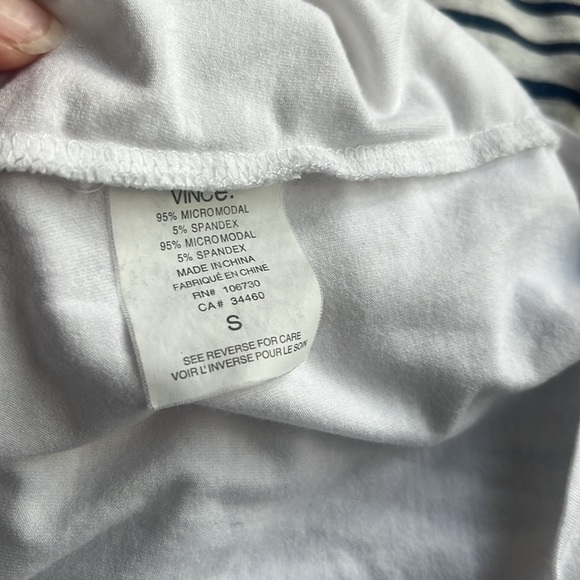 Vince. white draped top - Picture 7 of 7